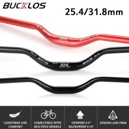 BUCKLOS MTB Handlebar Mountain Bicycle Handlebar 31.8mm 25.4mm Ultralight Aluminium Alloy Flat Riser Handle Bar Bike Part