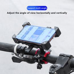 1Pcs Bike Phone Holder Motorcycle 360° View Universal Bicycle Phone Holder For Mobile Phone Stand Shockproof Bracket GPS Clip