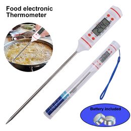 Kitchen Digital Needle Oil Thermometer Meat Fried Cooking Food BBQ Thermometer Temperaure with Probe Sensor Metre Thermocouple