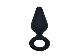 RomeoNight Beginner039s Cone Style Anal Sex Toys Silicone Waterproof Butt Plug w Handle Ring Unisex Erotic Adult Sex Toys q11066244754