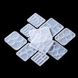 Geometric Earring Pendant Silicone Mold For Epoxy Resin DIY Earring Keychain Necklace Charms Resin Silicone Mold Jewelry Making