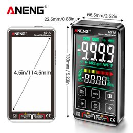 Lepmerk 621A Smart Digital Multimeter Touch Screen Multimetro Tester transistor 9999 Counts True RMS Auto Range DC/AC 10A Meter