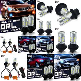 Tcart for Chevrolet Captiva Drl Car Light PY21W S25 BAU15S 1156 Led Front Turn Signals & DRL All in One