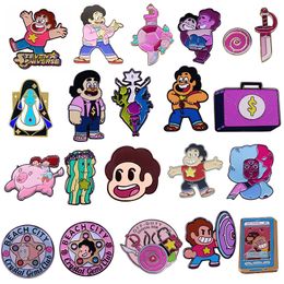 Steven Universe Enamel Pins Anime Boys Brooches Lapel Badges Creative Movies Games Jewellery Gift for Kids Friends