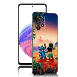 Cute Kawaii Stitch Phone Case For Samsung Galaxy A21 A30 A50 A52 S A13 A22 A32 4G A33 A53 A73 5G A12 A23 A31 A51 A70 A71 A72