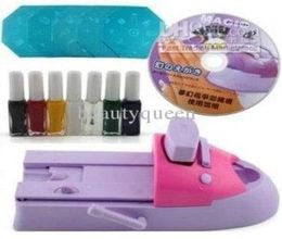 DIY Nail Art Printing Machine Stamp Kit Stamping Print Printer Set Polish Image plate Temaplte Set2967142