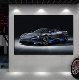 Bugatti Super Cars Poster Canvas Printed McLaren Senna Divo Picture Luxury Car Morden Wall Art Living Room Home Wall Decoration