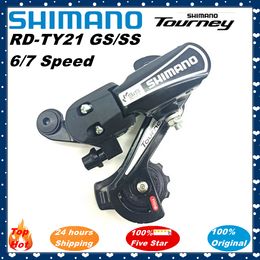 Shimano Tourney RD-TY21 Bike Rear Derailleur 6/7/21 Speed MTB Fold Bike Rear Derailleur Direct Hanger Mount Eye RD-TY21