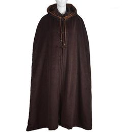 unisex winter warm Buddhist abbot monks wool cape meditation cloak robe zen gown uniforms martial arts suits brown14045390