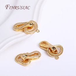 18K Gold Plated Snake Connector Clasps For Necklace Bracelet Jewellery Making Supplies,Pearl Fastener Clasp Connectors Accessory