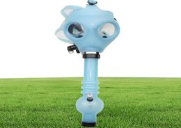 Gas Mask Bong Both Glow In The Dark Water Shisha Acrylic Smoking Pipe Sillicone Hookah Tobacco Tubes Whole4043476