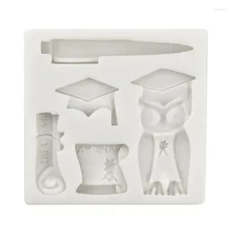 Baking Moulds Graduation Season Theme Fondant Cake Decorating Silicone Mold Chocolate