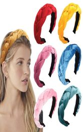 Velvet Womens Headbands Vintage Fashion ed Knotted Hair Accessories Statement Fashion Retro Grace Elegant Wide Plastic Hairba3229409