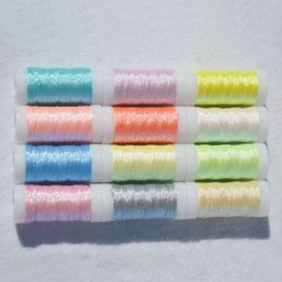 Embroidery Silk Line Bright Multicolor Twist Yarn Line DIY Hand Embroidery Cross Stitch Threads Sewing Supplies Accessories