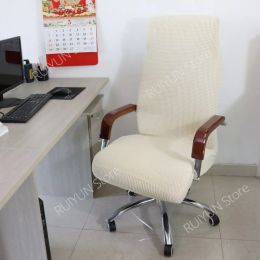 Fleece Elastic Seat Cover for Computer Chair Armchair Slipcover Seat Case Stretch Computer Office Chair Cover Housse De Chaise