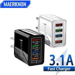 EU/US Plug USB Charger Quick Charge 3.0 For Phone Adapter for iPhone 14 Pro Max Tablet Portable Wall Mobile Charger Fast Charger