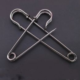 1/5/10pcs 10cm Safety Pins Paper Clip DIY Sewing Tool Gold Silver Black Bronze Metal Needles Large Safety Pin Brooch Accessories