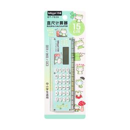 H7EC Mini Multi-purpose for Smart Calculator with Straight Ruler 1 x Cell Pow