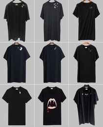 2019ss Men T shirt Simple Letter roz Paris Short Sleeve Mens tags Street Style Tops red dot Little logo3786617