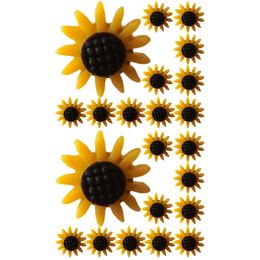 40 Pcs Sun Flower Pin Decorative Pushpins Cork Board Black Wall Cute Bulletin Office Delicate Desk Decorations Women Tacks