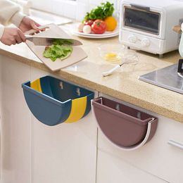 large foldable Portable Hanging Trash Can Kitchen Household Wall Mounted Storage Bins Office Wastebaskets Truck-mounted Box