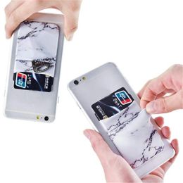 Unisex Men Women ID Bus Card Key Wallet Purse Holder Cell Phone Back Adhesive Sticker Credit Card Holder Bag Case Pouch