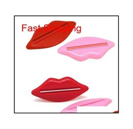 Toothbrush Holders Fashion Portable Bathroom Products Lip Kiss Dispenser Toothpaste Squeeze Lips For Extruding Toothpa qylsja pack3611533