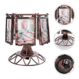 Frames Tabletop Po Frame Family Picture Rustic Carousel Stand Vintage