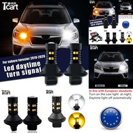 Car Accessories 7440 T20 W21W for Subaru Forester Sk 2019 2020 Led Daytime Running Light Turn Drl 2in1