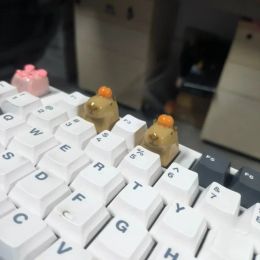 Accessories ECHOME Cute Capybara Keycap Anime Key Cap 3D Resin Keyboard Cap Custom Kawaii Key Cap for Mechanical Keyboard Accessories Gift