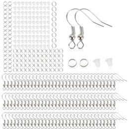 100Set Earrings Components Ear-Hooks Ear Wires Clasps Earring Wires Findings For DIY Earrings Jewelry Making Supplies