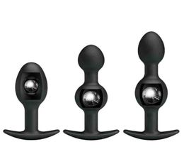 Adult Pleasure 3 Models Black Anal Beads Sensual Sex Toys Silicone Butt Plug For Couple Female Masturbator7790118