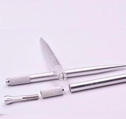 Sandblasting Process made Silver tebori microblading pen for micro blade eyebrow1746186