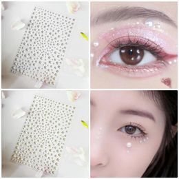 Gift Wrap 1Sheet Pearl Sticker Resin Semi-Circular Pearls Self-Adhesive DIY Eye Face Makeup Nail Art Crafts Scrapbook Decor Decals