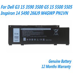 Batteries NEW 266J9 Laptop Battery For Dell G3 15 3590 3500 G5 15 5500 5505 Inspiron 14 5490 M4GWP PN1VN 11.4V 51WH