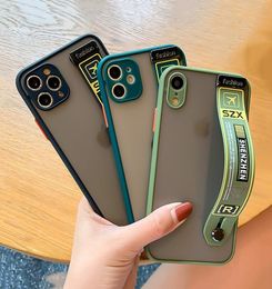 Trendy Air Ticket Camera Protection Matte Wrist Strap Holder Case for iPhone 11 Pro Max XR 6S 7 8 Plus X XS Max6228999