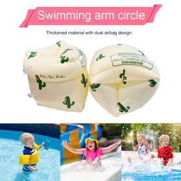 1Pair Arm Float Adult Kids Swimming Inflatable Arm Rings Portable Floating Circle Sleeves Pool Buoy Swimming Pool Toys 2Pcs/lot