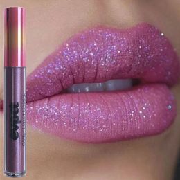 Diamond Glitter Lip Gloss Makeup 15 Colours Matte-changing Waterproof Lasting Shimmer Shiny Illusion Natural Liquid Lipstick 240410