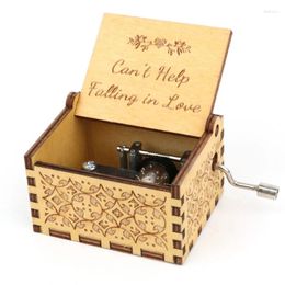 Decorative Figurines VIP R-81 Wooden Music Box Valentine's Day Gifts Anniversary Falling In Love