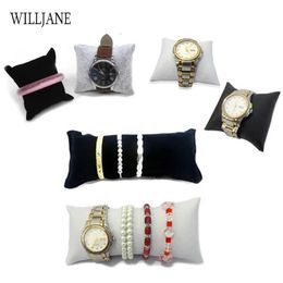 Jewelry Boxes Wholesale Jewelry Pillow Brackets Velvet PU Leather Brackets Organizers Bracelets Watch Display Photo Mats