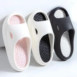 Slippers Couple Massage Fashion Indoor Outdoor 5cm Thick Sole Household Bathroom Anti Slip Shoes Trendy Beach Soft