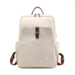 School Bags Fashion Smple Women Backpack Ladies Elegant Waterproof Travel Laptop Bag Leisure College High Teacher For Girl