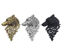 Vintage Wolf Head Brooch Jewelry Upscale Unisex Brooches For Women Men Animal Suit Collar Pin Buckle Collection Broche9208750