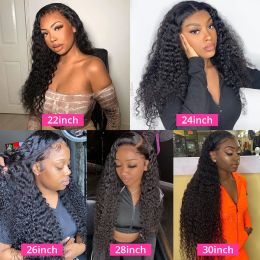 Transparent Lace Wig 13x4 Human Hair Wigs For Women Brazilian Deep Wave Lace Frontal Wig Sale 30 Inch Water Wave Lace Front Wig