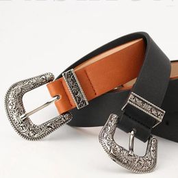 Belts Solid Color Women Belt Stylish Women's Faux Leather Retro With Adjustable Length Multi Holes Design Fashionable For Jeans