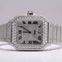 Luxury Looking Fully Watch Iced Out For Men woman Top craftsmanship Unique And Expensive Mosang diamond Watchs For Hip Hop Industrial luxurious 81795