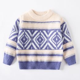 Boys Sweaters Spring Autumn Clothes Children Woollen Pullover Sweatshirts For 1 To 8 Years Baby Teenagers Knitted Sweater Kid Top