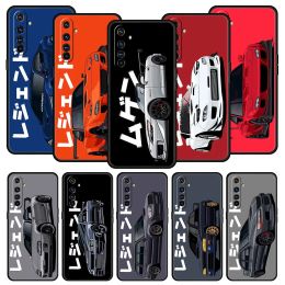 JDM Tokyo Drift Sports Car For Realme GT Neo 2 3 3T Phone Case For Realme 10 9 8 5G 7 6 GT2 Pro Plus 9i 8i C21 C11 C25 C35 Cover