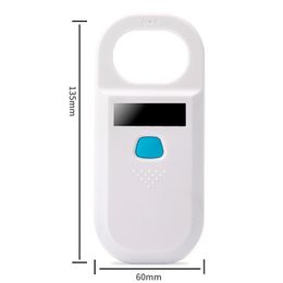134.2KHz Animal Chip Reader Pet Ear Tag Glass Chip Scanner for Cat and Dog Tag Identification