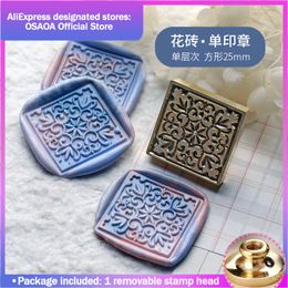 3D Embossed Wax Seal Stamp Fireworks/Patterns Stamp Head For Scrapbooking Cards Envelopes Wedding Invitations